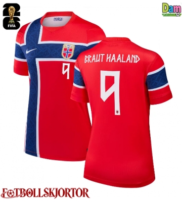 Norge Erling Haaland #9 Hemmatröja Dam VM 2026 Kortärmad